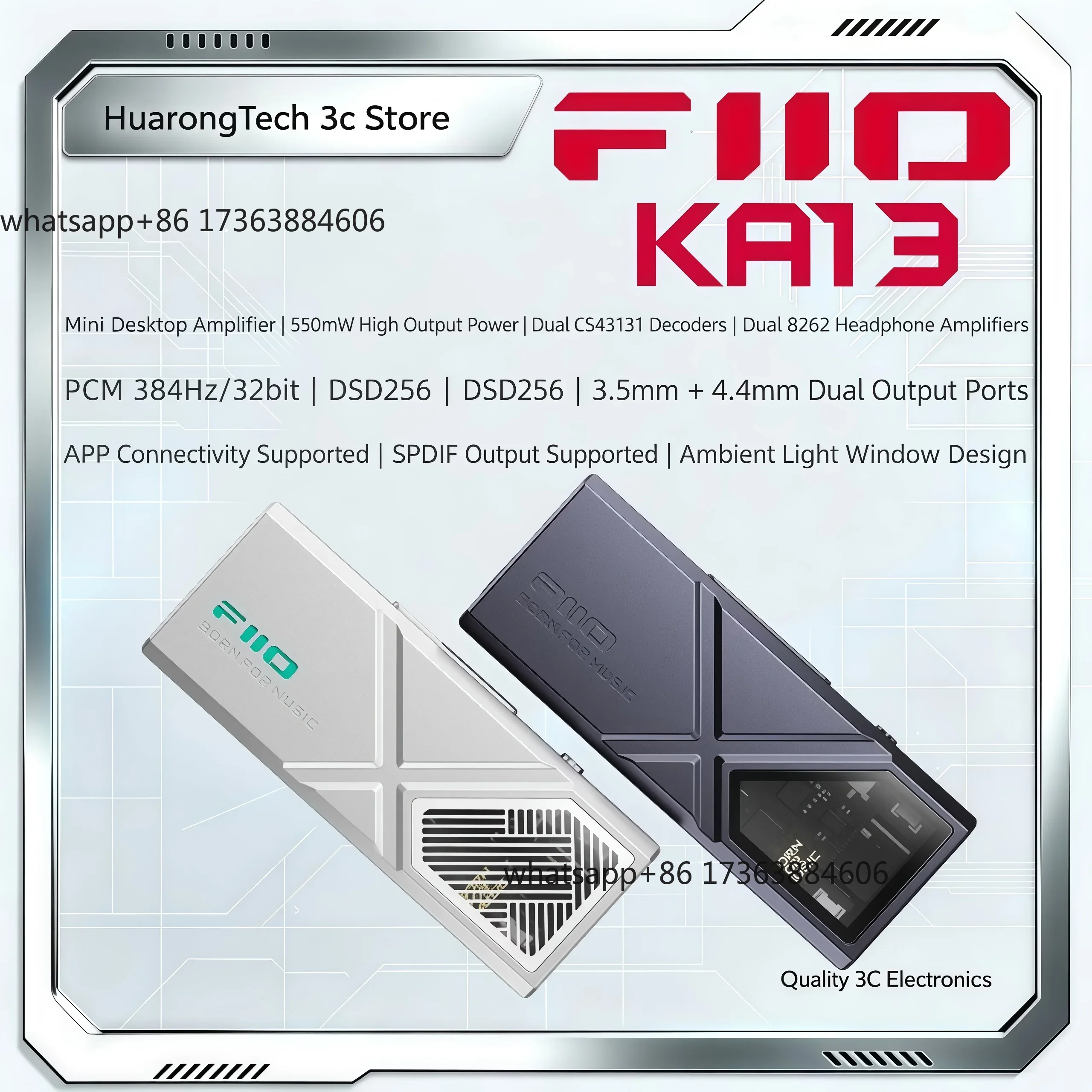 Headphone Amplifier Dac - KA13 USB DAC ヘッドホンアンプ Jade Sound