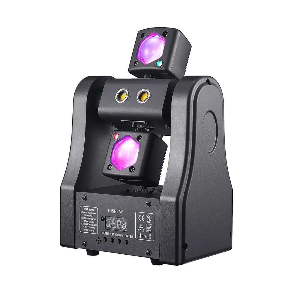 Audio Music Dj - 48WミニムービングヘッドビームライトリモコンLEDビームストロボパーティーライトDMX512サウンド起動DJディスコステージエフェクト（クラブ用）