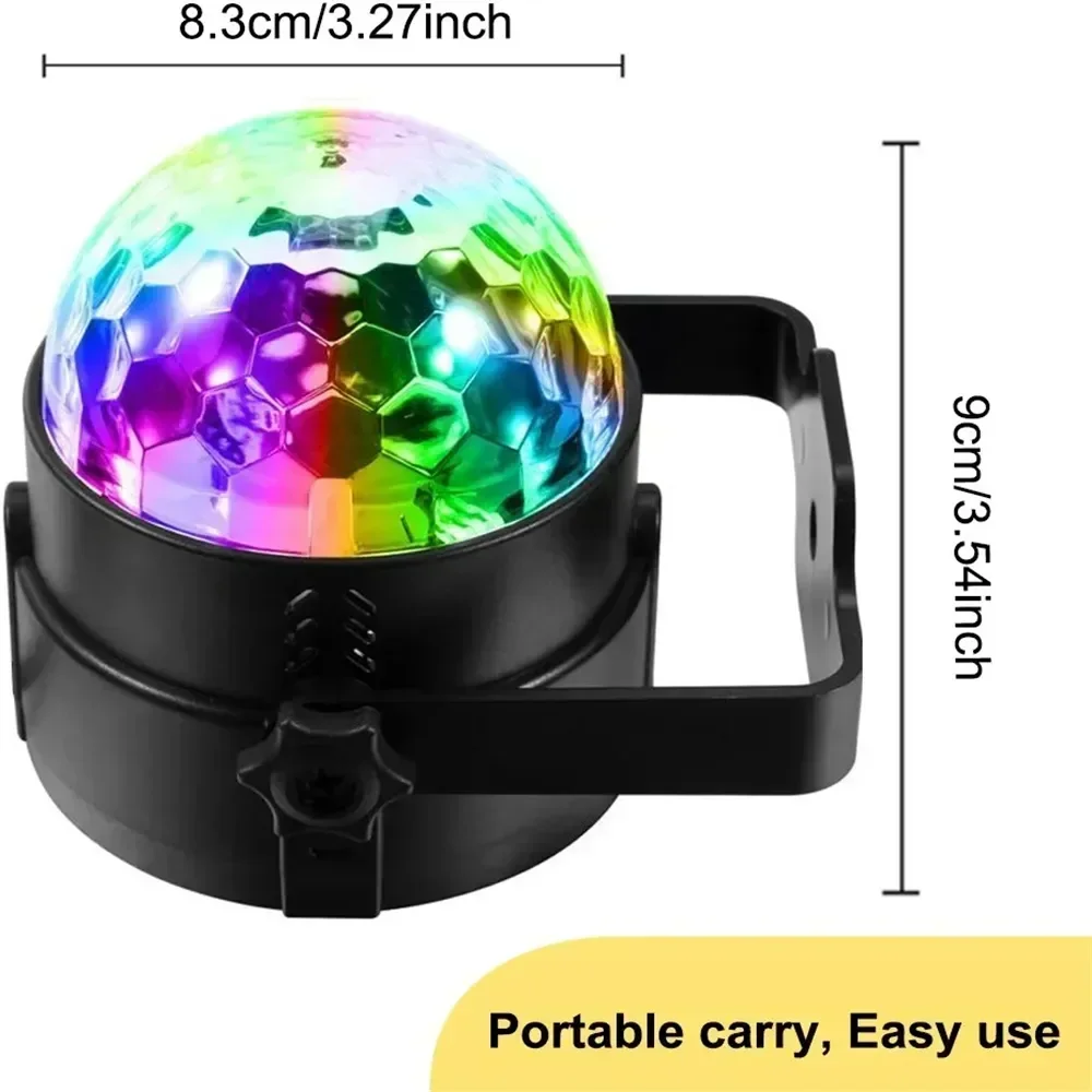 RGB LED ステージディスコライト回転 DJ ボールスト - Audio Music Dj のレビューと価格