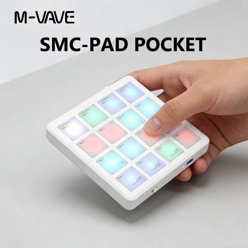 M-Vave Smc-Pad：ポケットサイズのポータブルワイ - Midi Controller Pad のレビューと価格